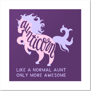 Aunticorn Posters and Art